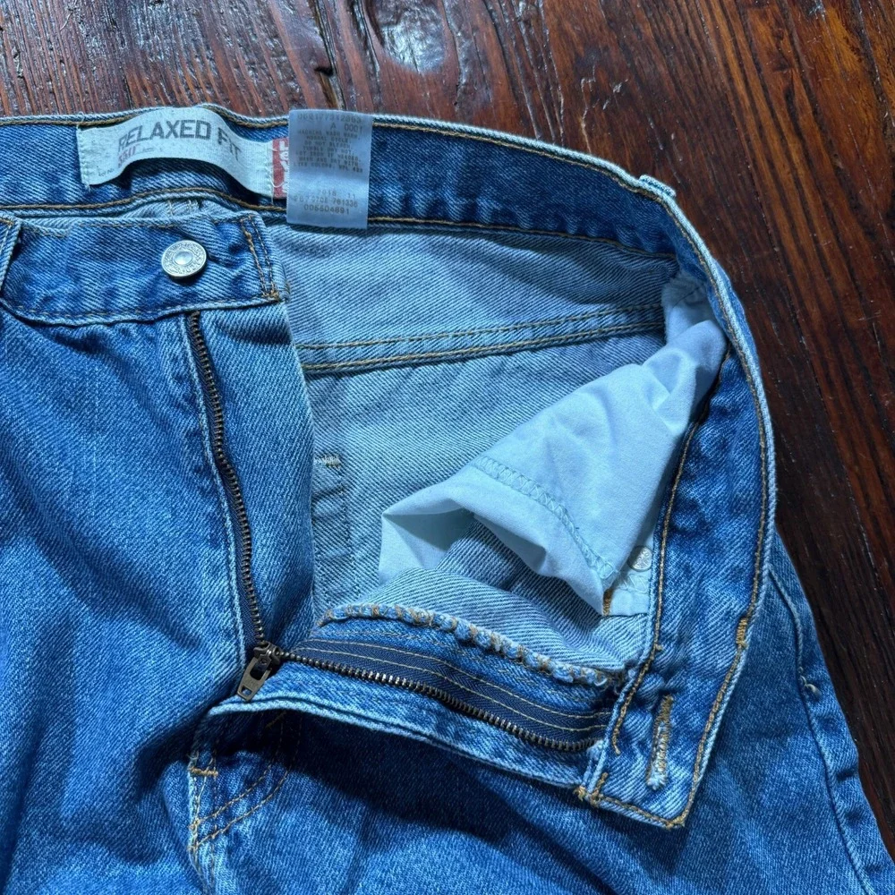 Vintage Levis 550 Jeans Mens 34x32 Blue Relaxed Tapered Y2K 90s‎